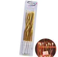 Rođendanske Svećice - GOLDEN 12 kom.